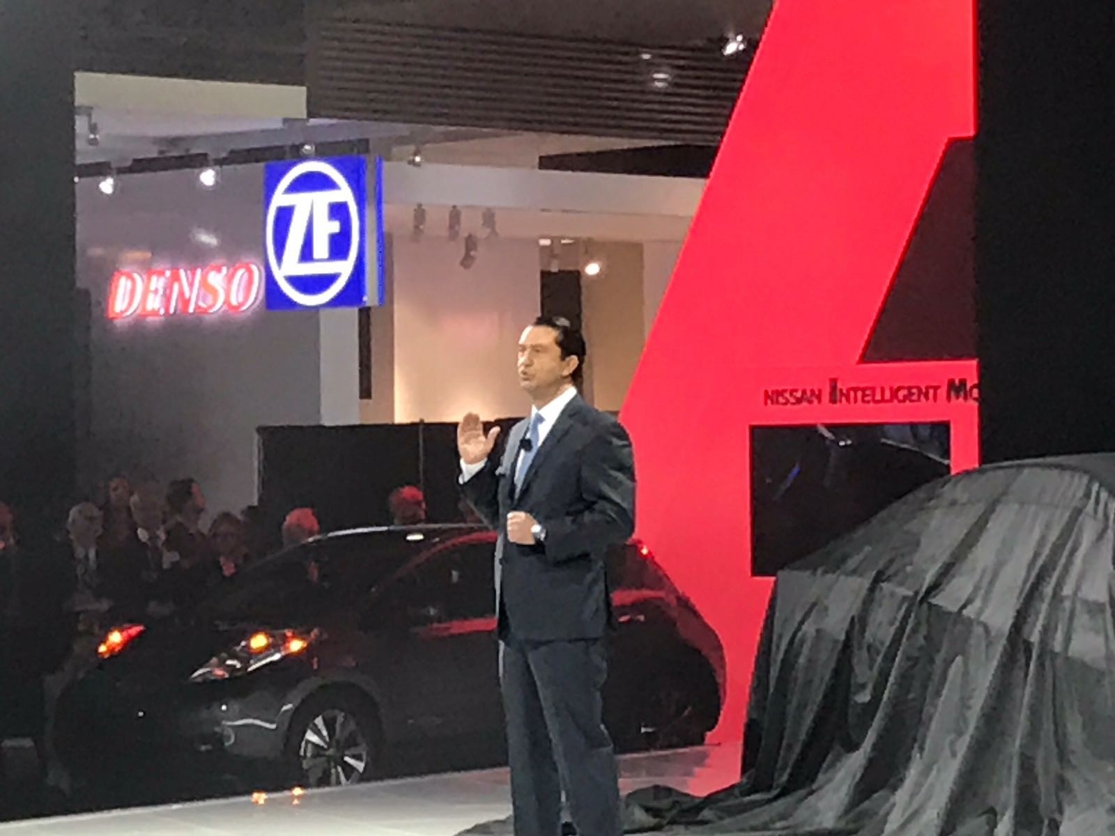  Jose Munoz, Chief Performance Officer at Nissan Presents at CES 2017 in Las Vegas. 