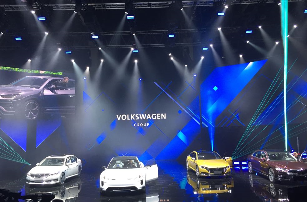 New Volkswagen models were showcased.