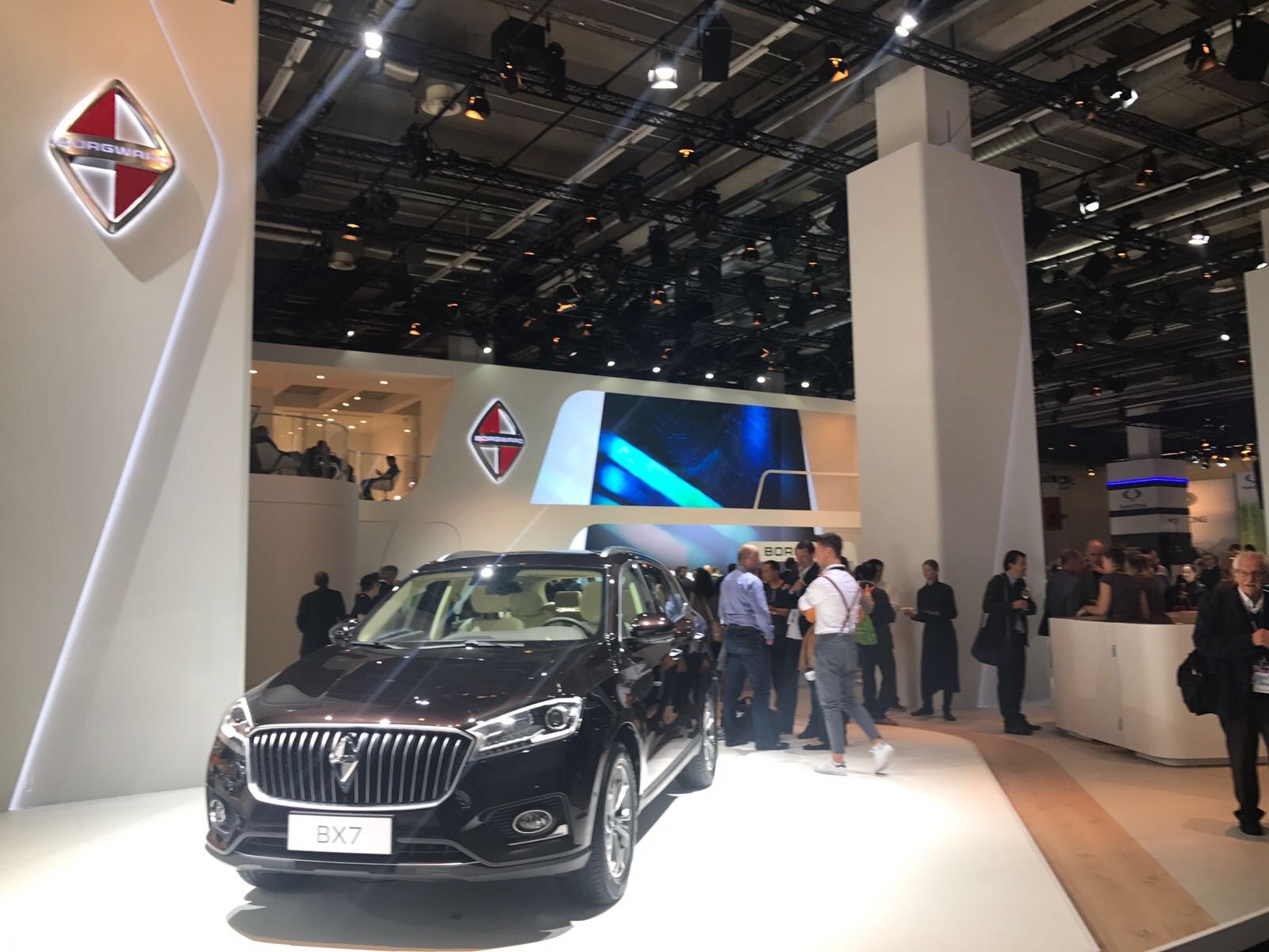 Borgward showed off the limited-edition BX7 SUV. The new luxury SUV will go on sale in Germany first before other models are launched across the continent.