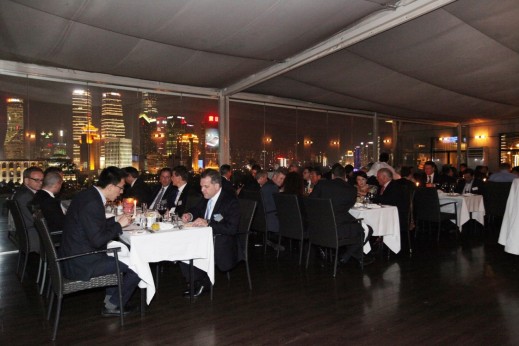 There were a total of 65 guests for the dinner, which took place at the House Roosevelt of the Bund. 