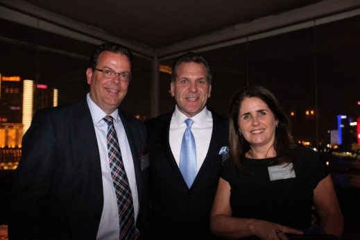 Left to right: LIASE Group, President, Wolfgang Doell; LIASE Group, Managing Director Americas, John Bukowicz; and PR Manager, Rita Tucunduva 