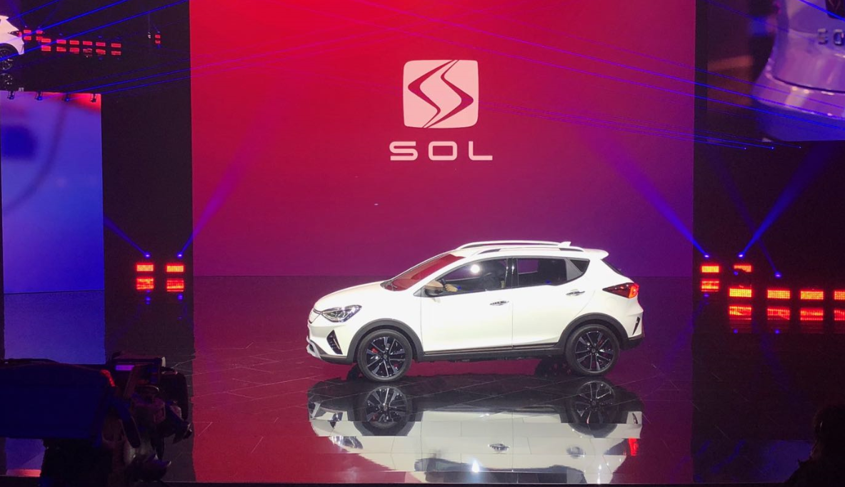 The first EV model by SOL – new JV between Volkswagen and JAC.