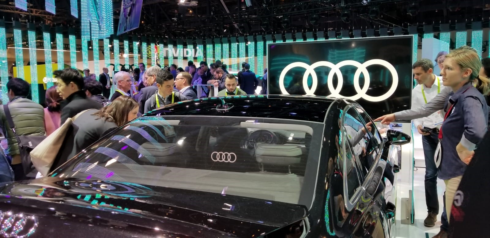 Audi’s presentation at CES 2019 focused heavily on its revamped infotainment system. 