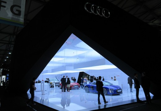 Audi had a major presence at CES Asia. Its showroom space created a unique brand experience for attendees. 