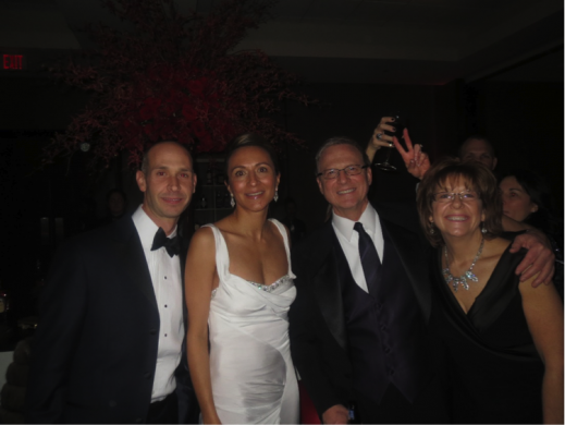 LEAR CTO Agis Liberakis, Vanessa Moriel, Lear CFO Jeffrey H. Vanneste and his wife pose for a picture at the Lear After-Party. 