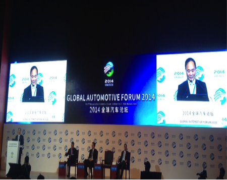 Li Shufu, Chairman of Geely Group. Speaking in Chinese, Li said "the traditional automobile industry is going bankrupt, has no market." Adding that the automotive industry in entering the 3.0 era with self-driving cars and other such technologies quickly becoming a reality; the future of cars is safe, green, healthy and intelligent.